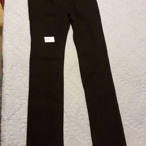 Girls skinny jeans with adjustable waist